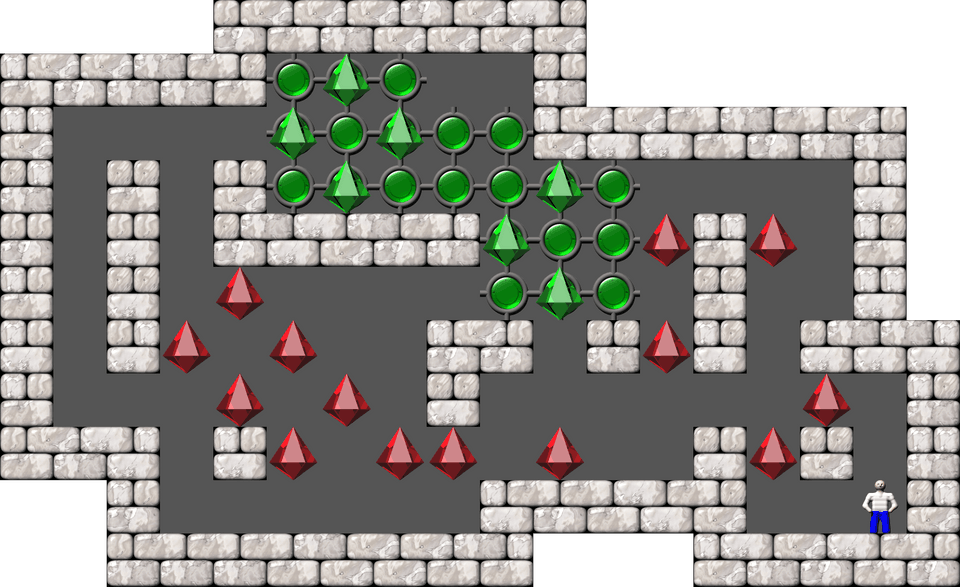 Sokoban Mass Remodel level 1367